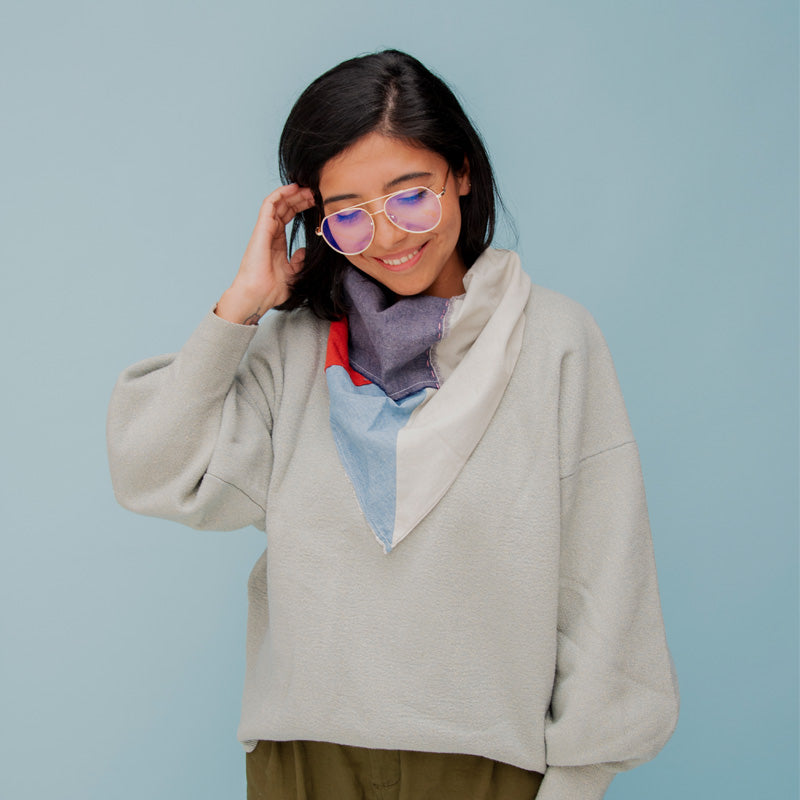 Pañuelo de fibras naturales Gato Negro