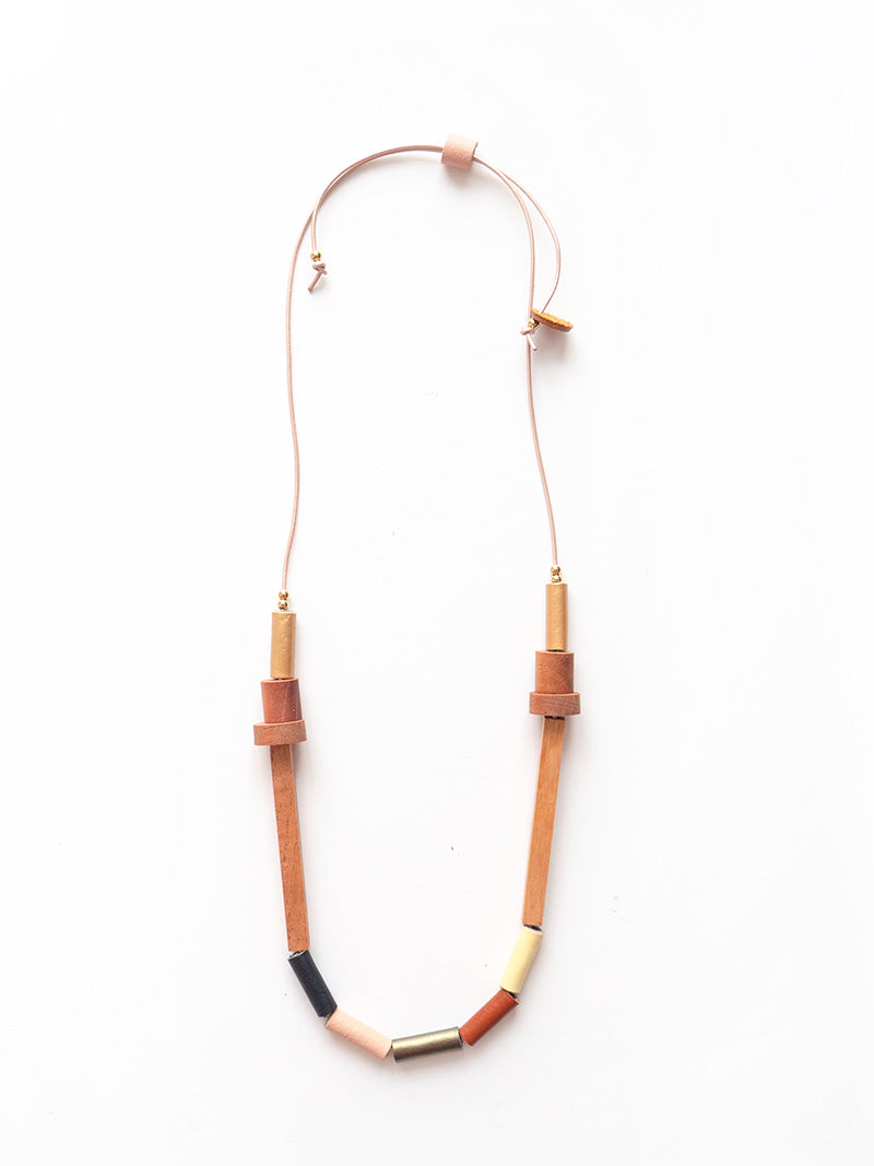 Collar Etnia en tonos tierra