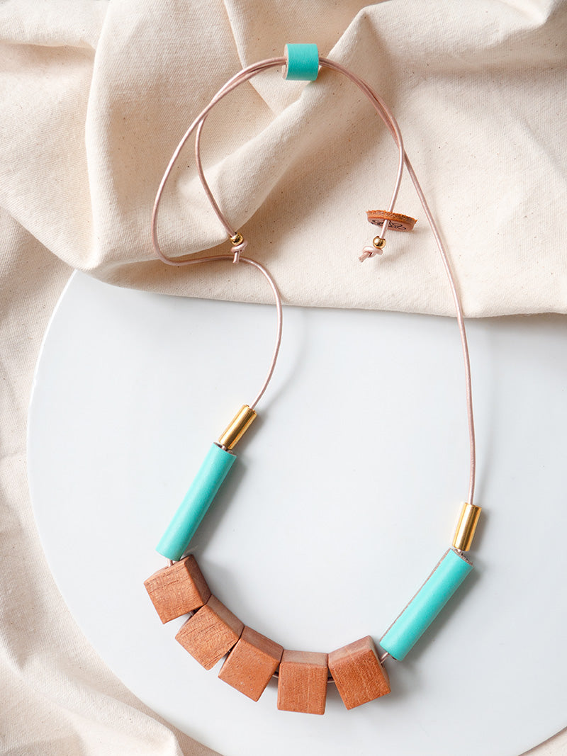 Collar Nativa turquesa