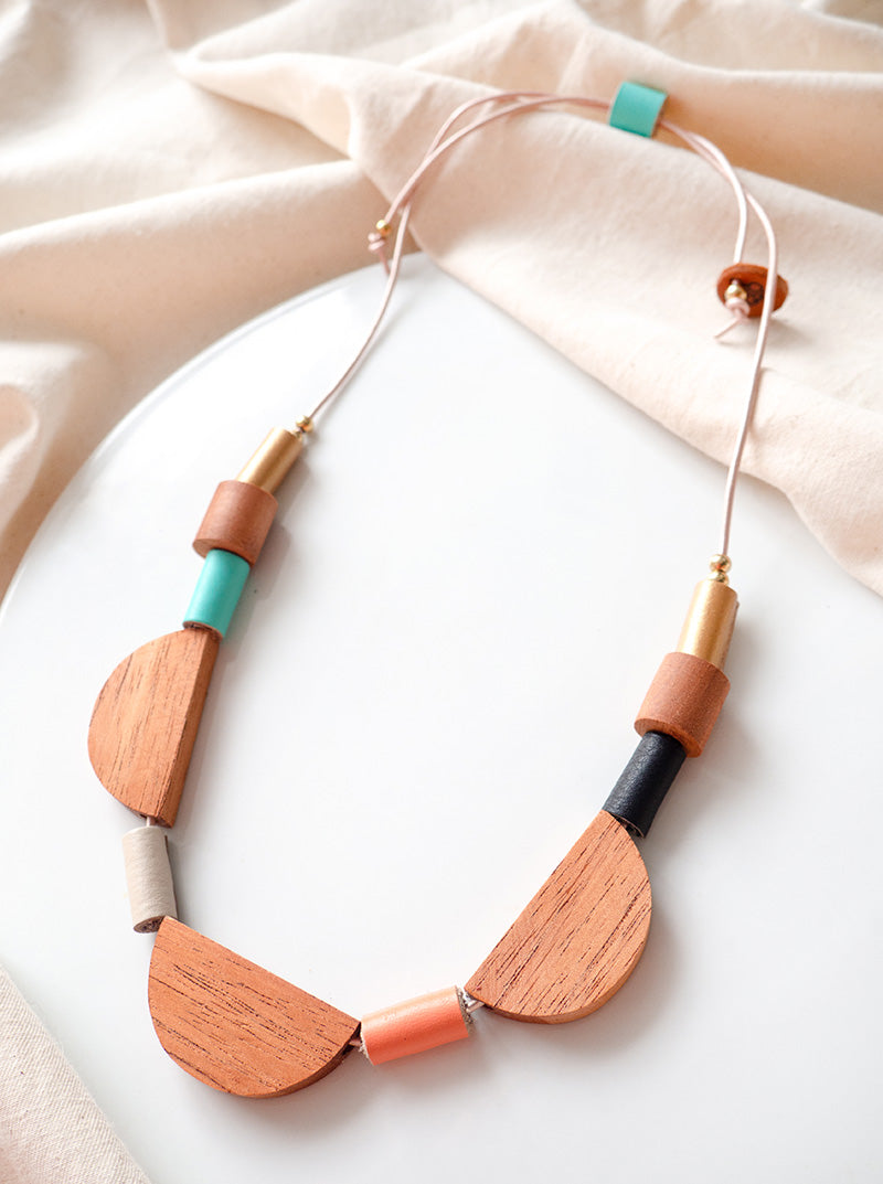 Collar Natura en turquesa