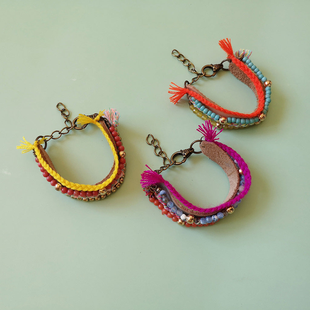 pulseras boho hecho a mano de Gato Negro